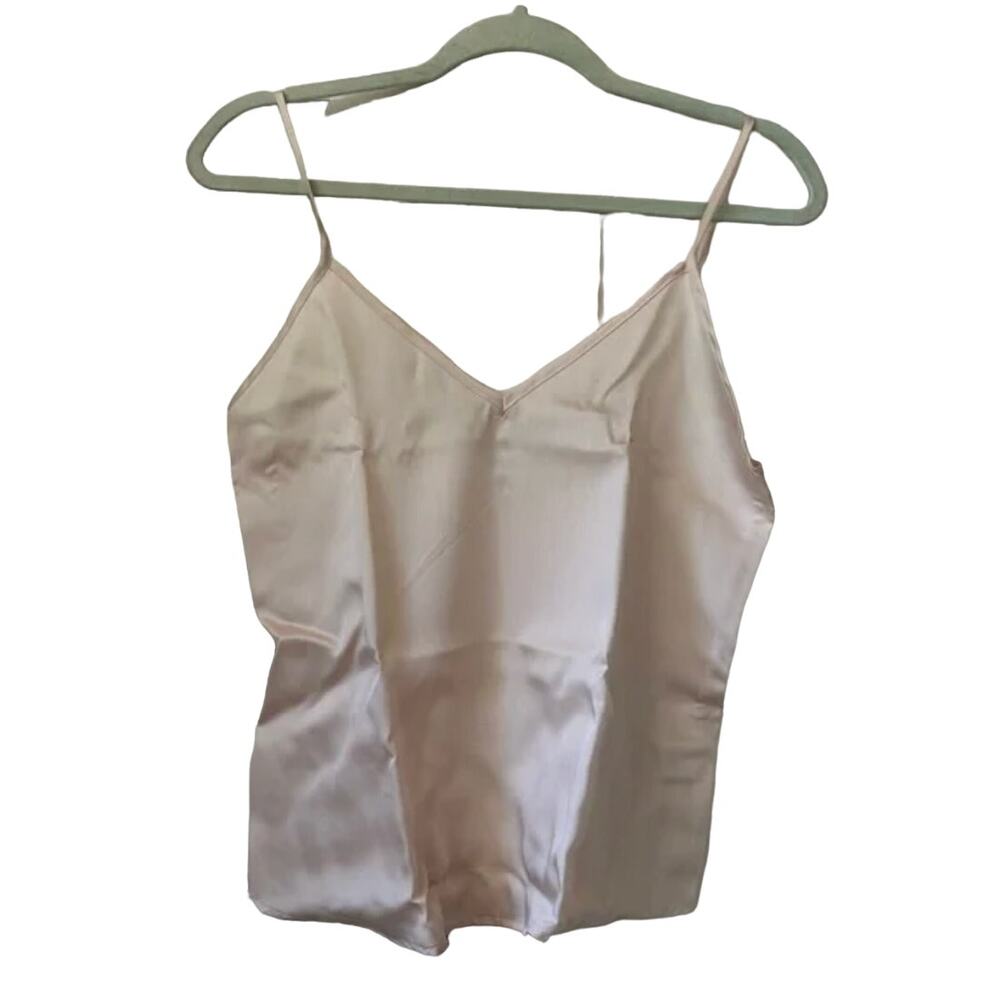 Ettitude Sateen Camisole - Oat - Small - Bamboo Lyocell - Picture 4 of 5